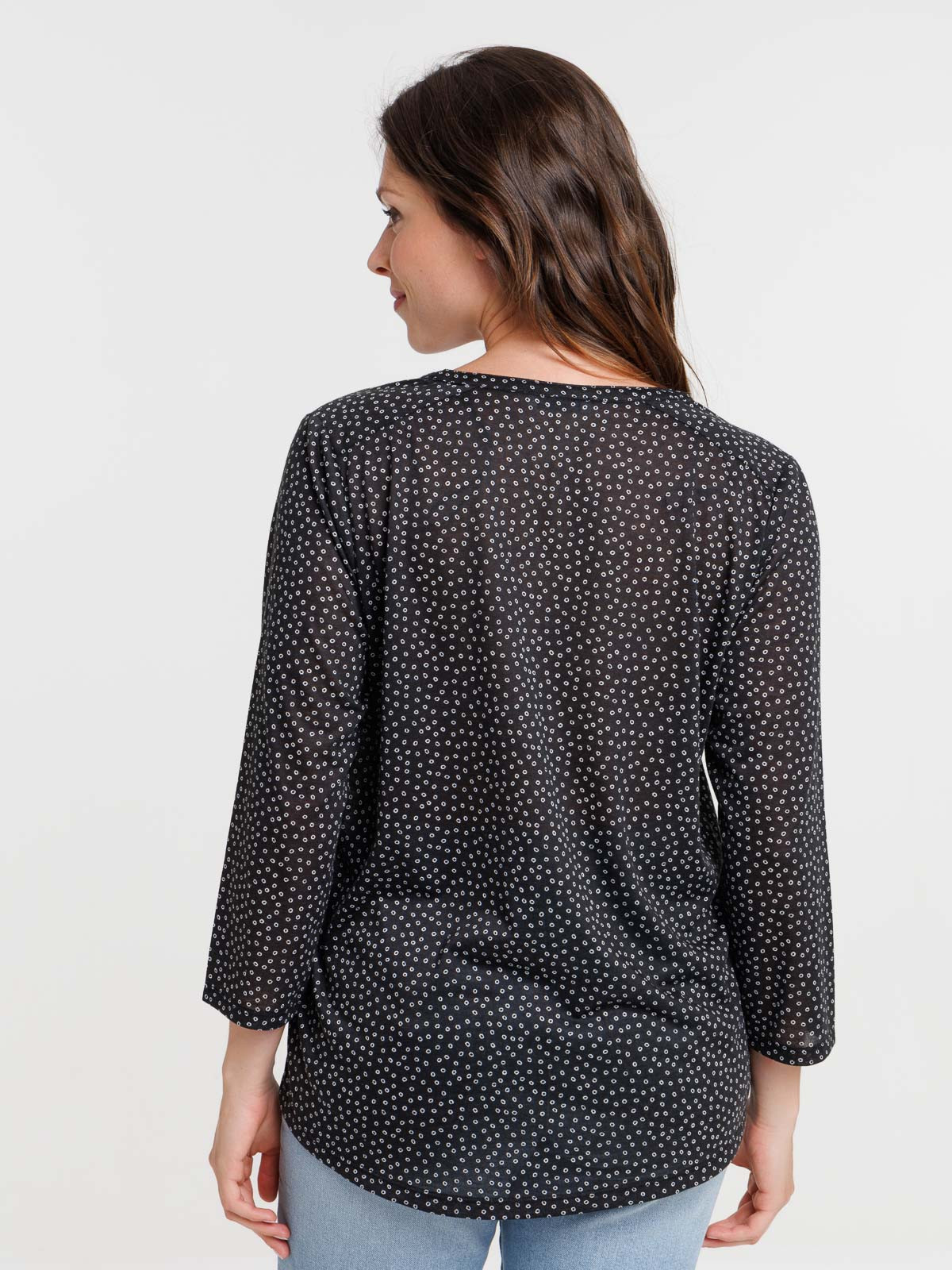 T-shirt manches 3/4 graphique femme