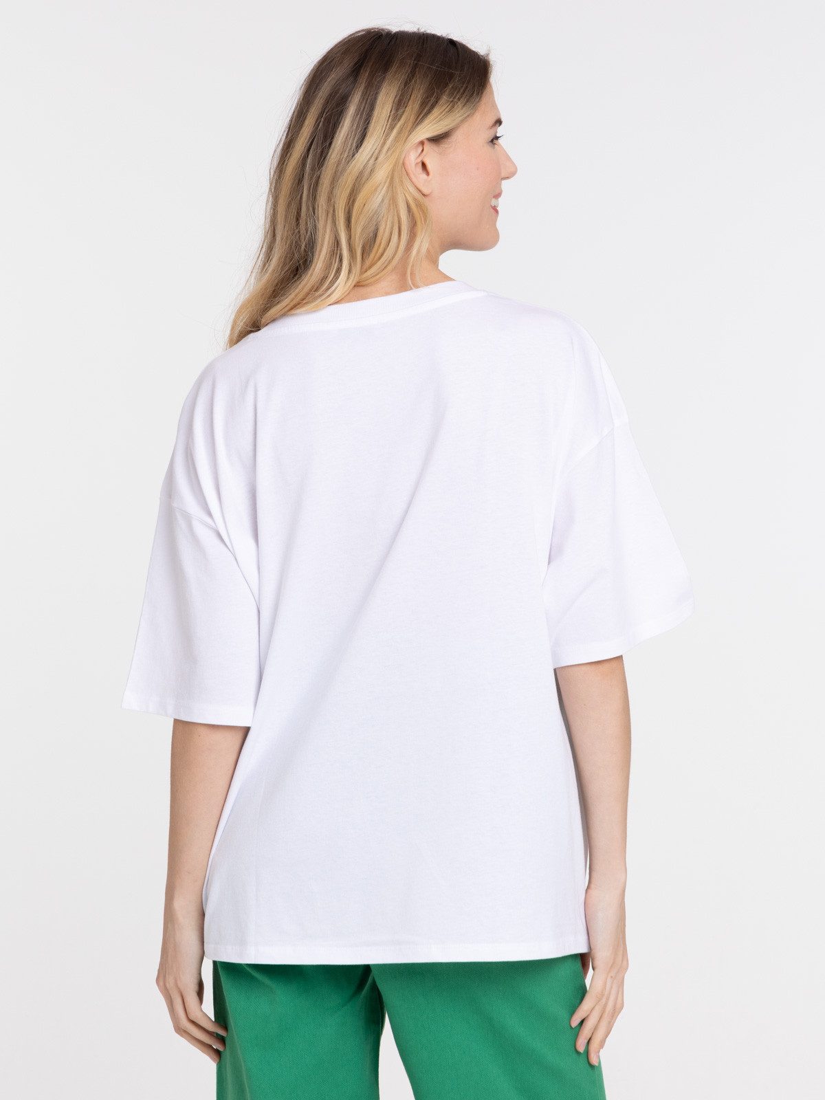 T-shirt happy blanc femme T-shirt happy blanc femme