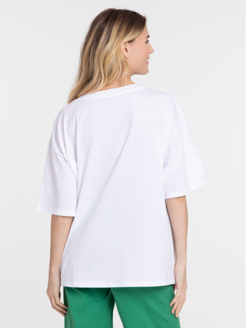 T-shirt happy blanc femme T-shirt happy blanc femme