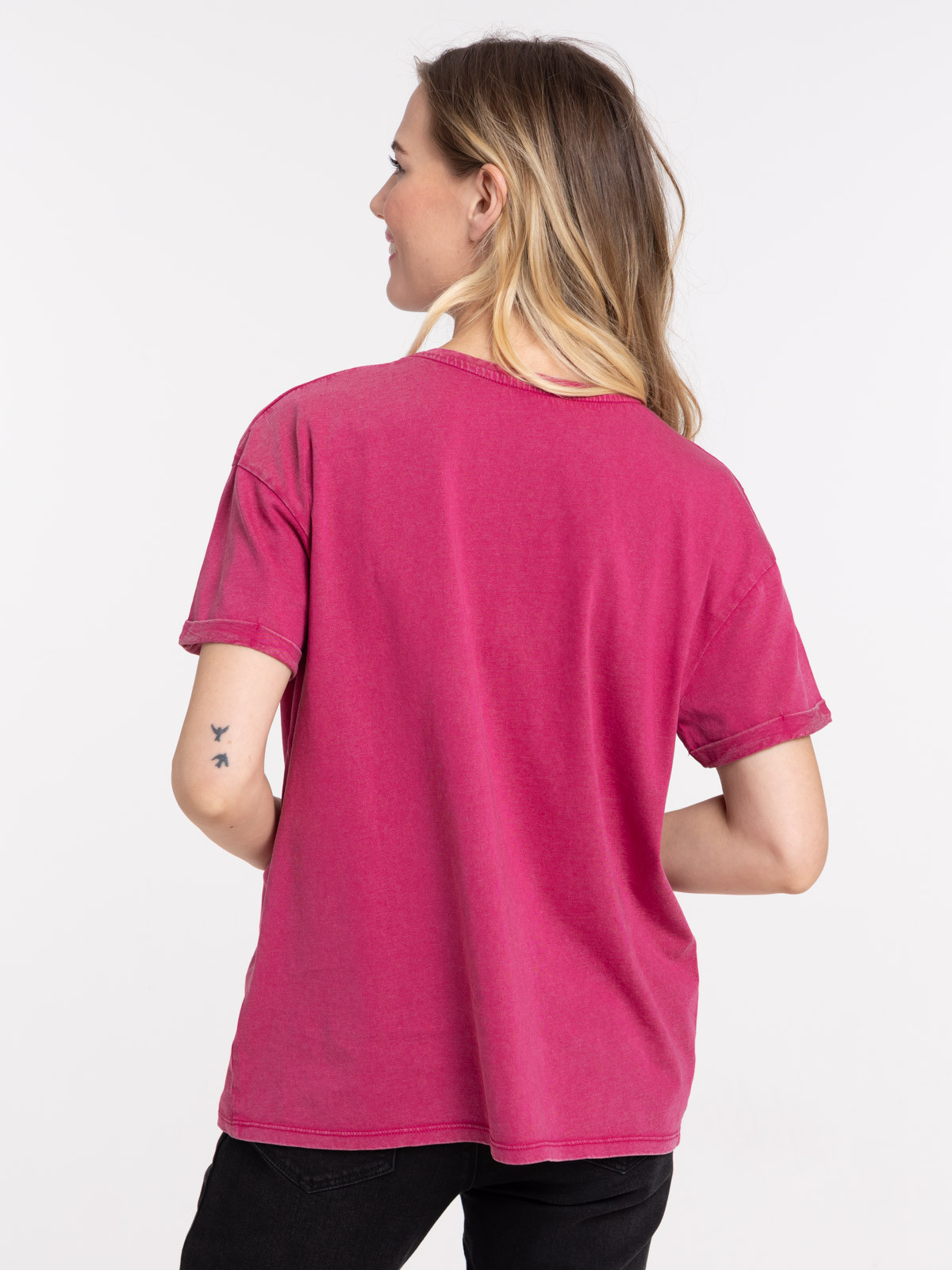 T shirt rose femme outlet