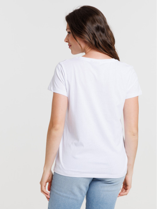 T-shirt blanc Stitch femme T-shirt blanc Stitch femme