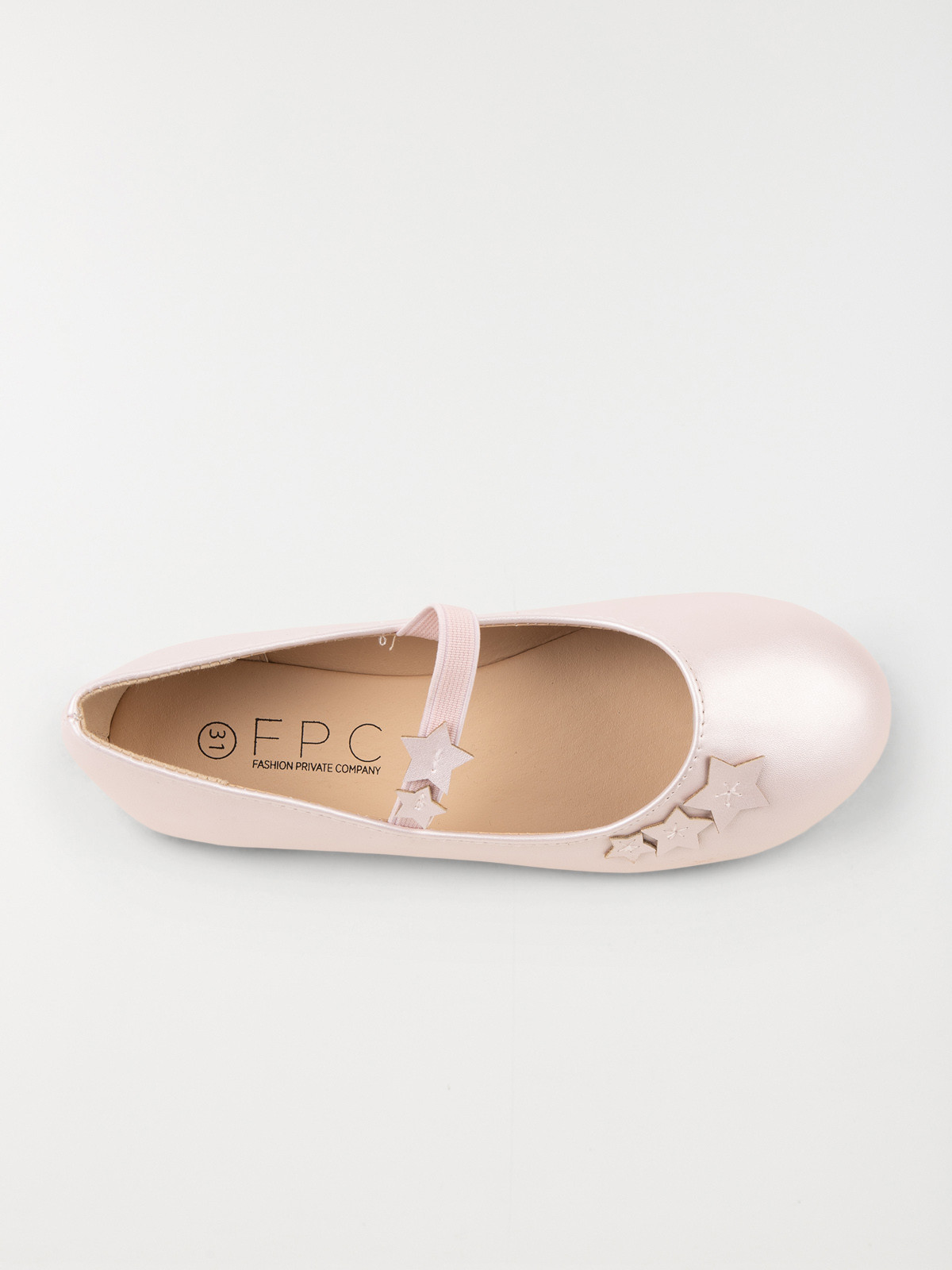 Ballerine rose avec étoile fille (24-30) Ballerine rose avec étoile fille (24-30)