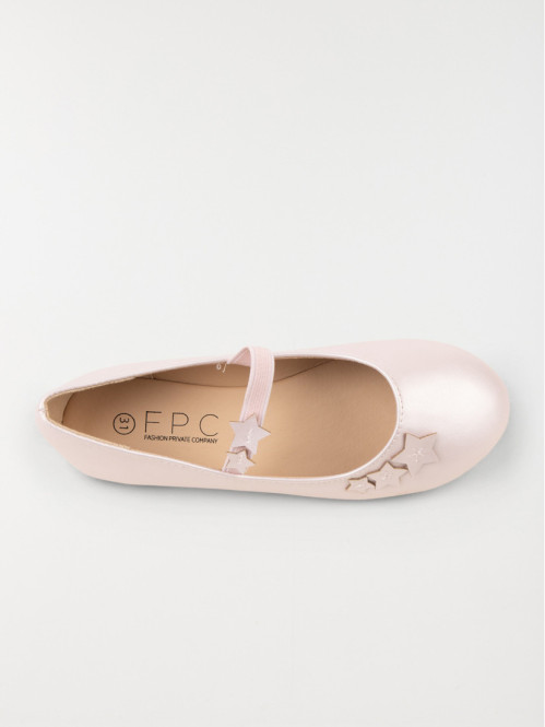 Ballerine rose avec étoile fille (24-30) Ballerine rose avec étoile fille (24-30)