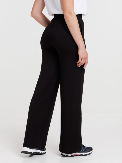 Pantalon large noir femme