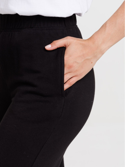 Pantalon large noir femme