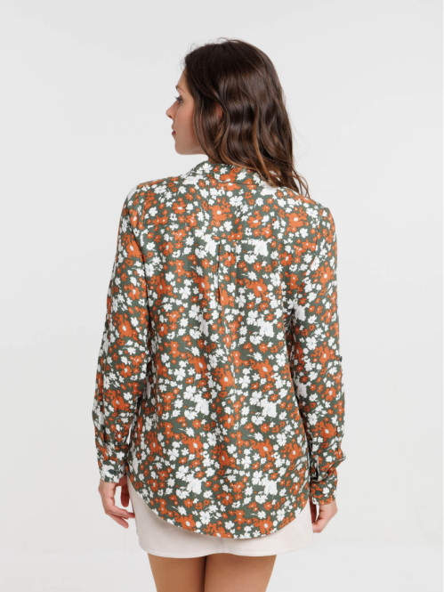 Blouse imprimée fleurie femme