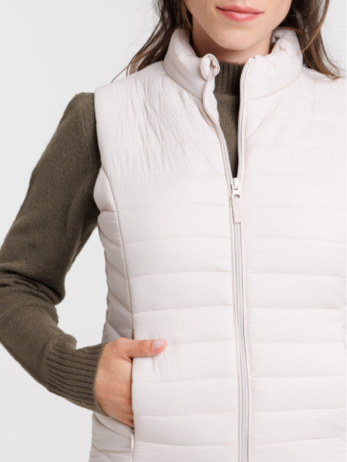 Doudoune sans manche femme grise shop