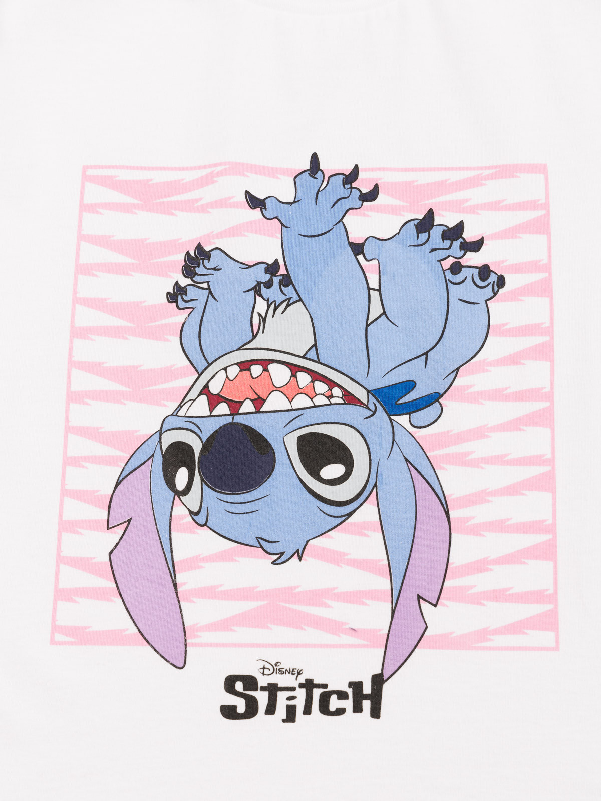 Tee-shirt Stitch blanc fille (XXS-M) Tee-shirt Stitch blanc fille (XXS-M)