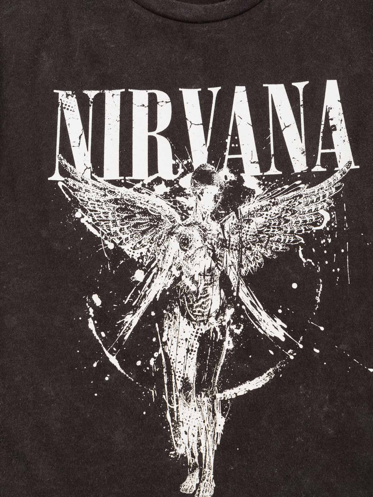 Tee-shirt fille Nirvana gris (XXS-M) Tee-shirt fille Nirvana gris (XXS-M)