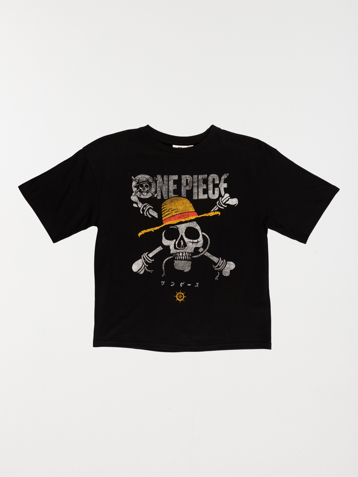 Tee-shirt noir One piece garçon (XXS-M)