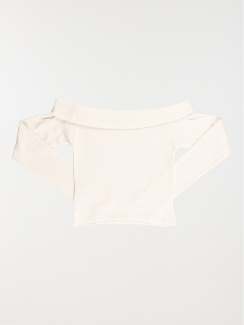 Tee-shirt col fantaisie...