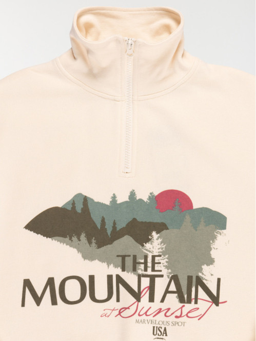 Sweat col montant zippé...