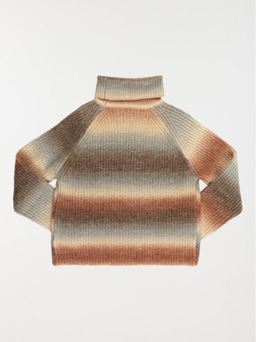 Pull col roulé multicolore fille (XXS-M) Pull col roulé multicolore fille (XXS-M)