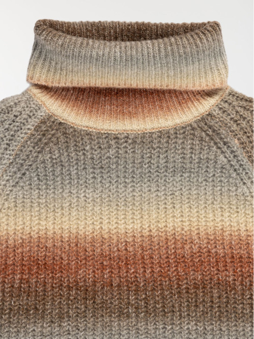 Pull col roulé multicolore fille (XXS-M) Pull col roulé multicolore fille (XXS-M)