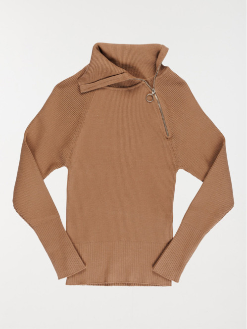 Pull à capuche cold brown fille (XXS-M)