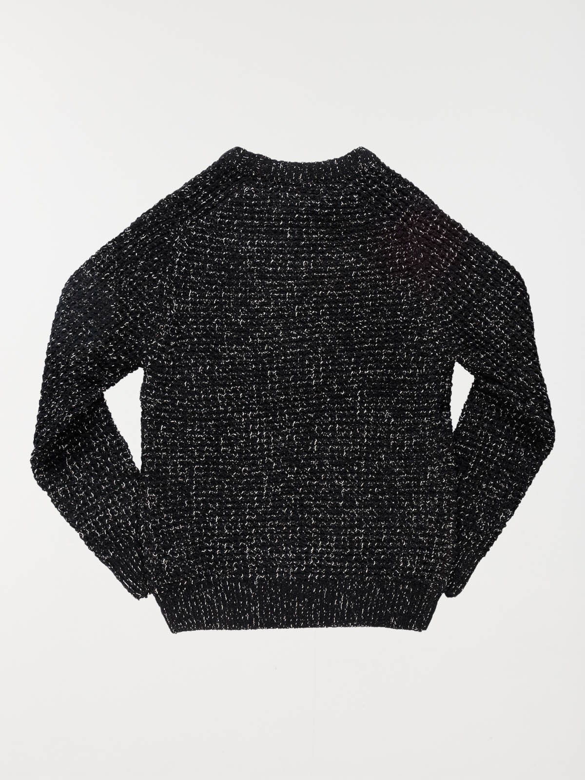 Pull noir col rond garçon (XXS-M)