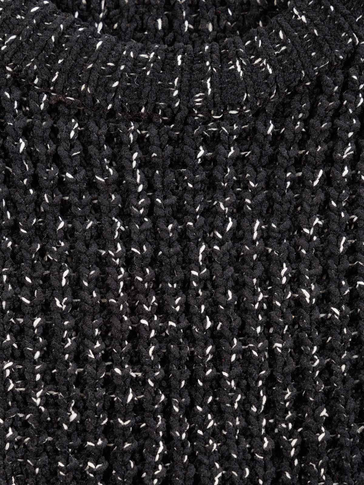 Pull noir col rond garçon (XXS-M)