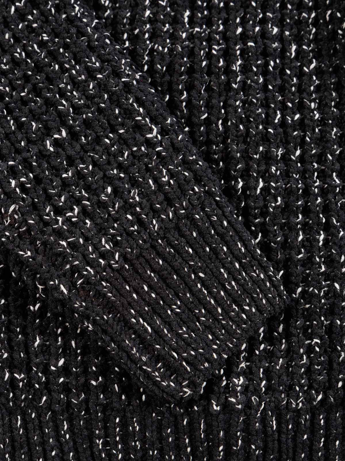 Pull noir col rond garçon (XXS-M)