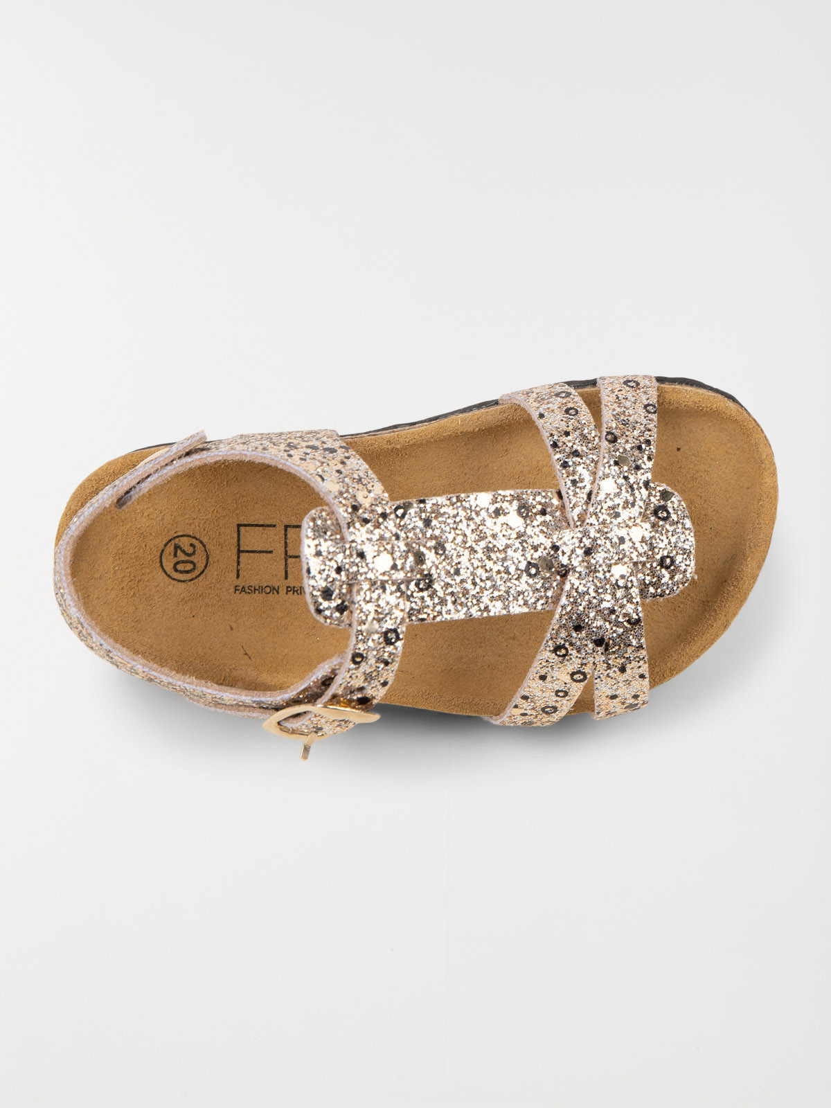 Pied-nu coloris doré fille (19-23)