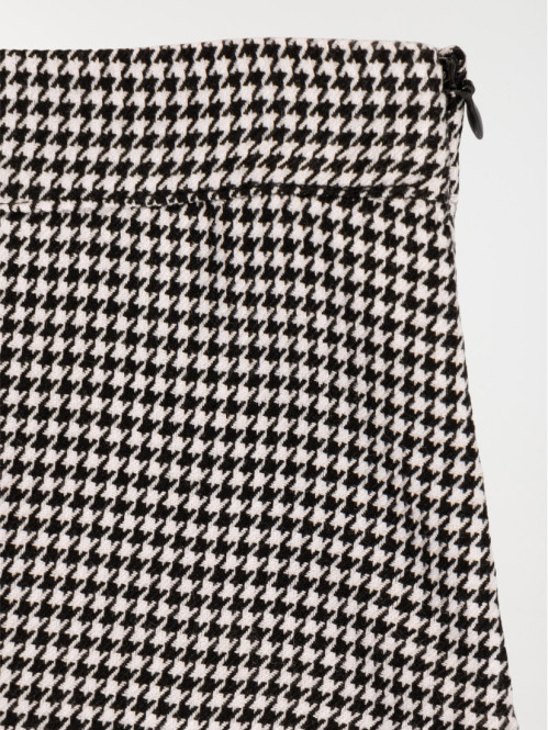 Jupe pied de poule zara deals