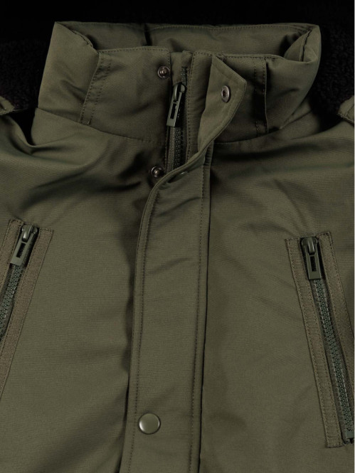 Parka kaki capuche garçon...