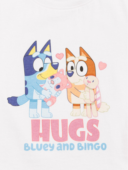Tee-shirt Bluey et Bingo fille (3-10A) Tee-shirt Bluey et Bingo fille (3-10A)