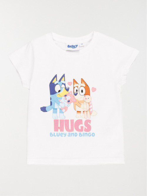 Tee-shirt Bluey et Bingo fille (3-10A) Tee-shirt Bluey et Bingo fille (3-10A)