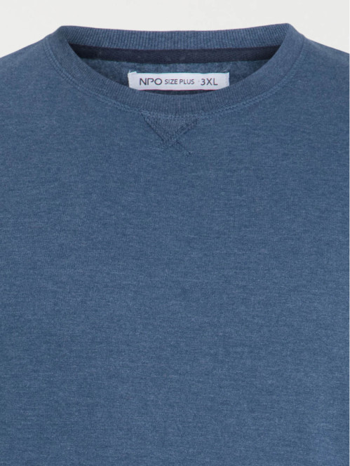 Sweat encre chiné grande taille homme Sweat encre chiné grande taille homme