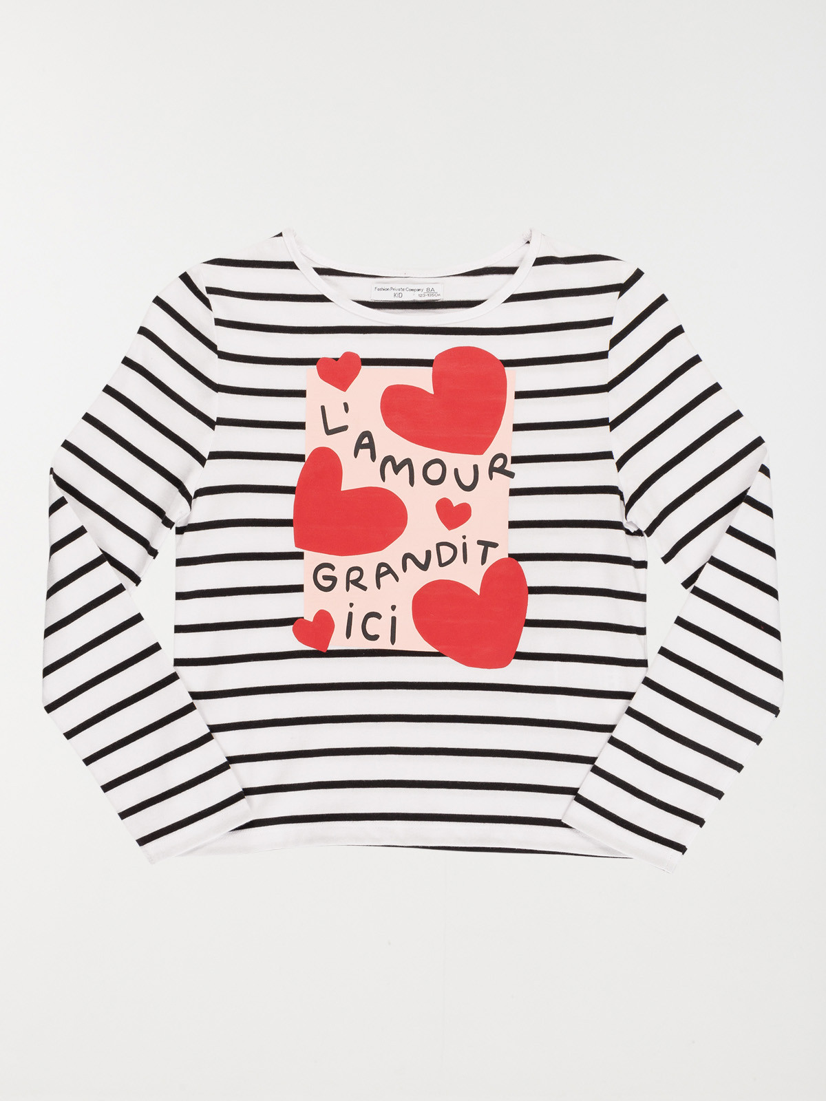 Tee-shirt message fille (3-12A)