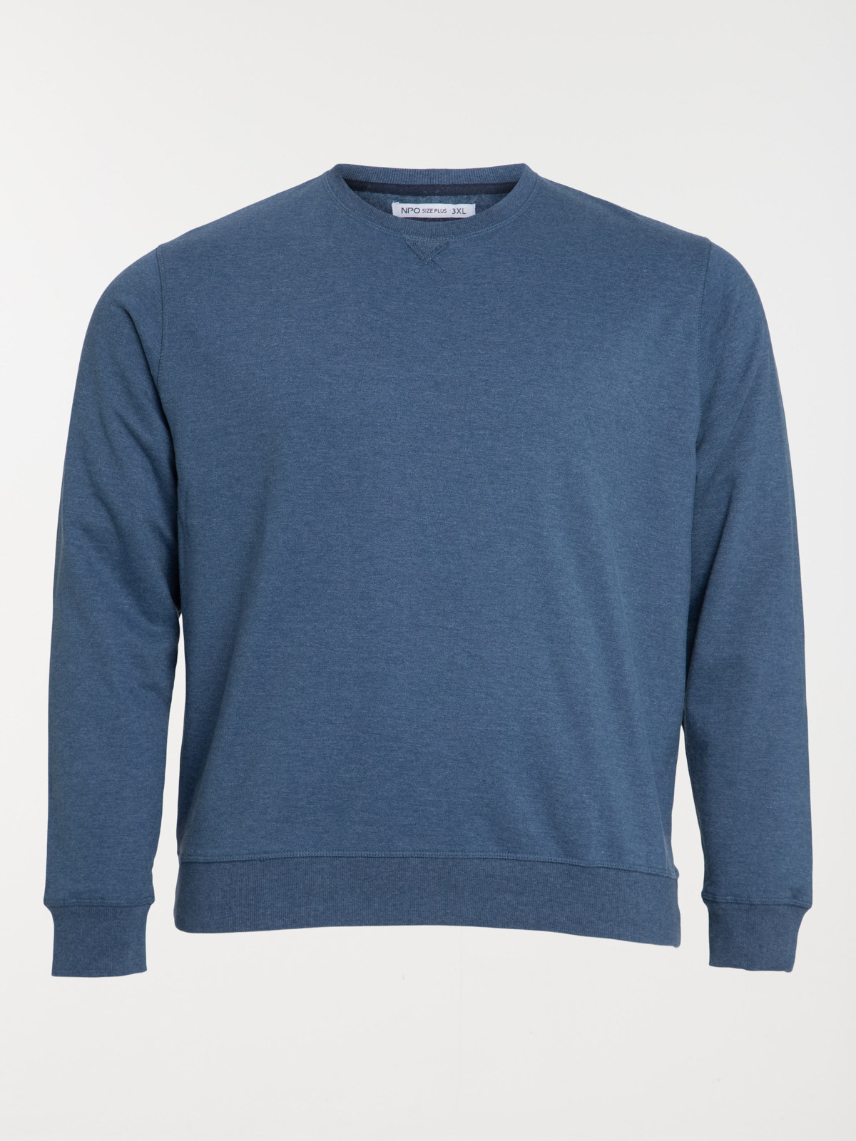 Sweat encre chiné grande taille homme