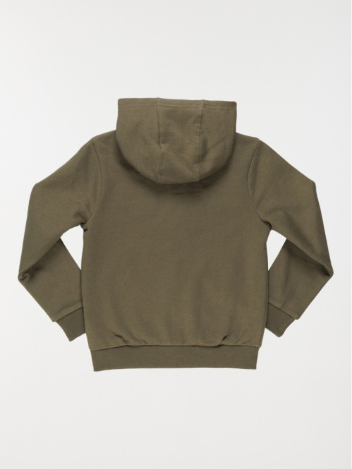 Sweat garçon à capuche kaki (3-12A) Sweat garçon à capuche kaki (3-12A)