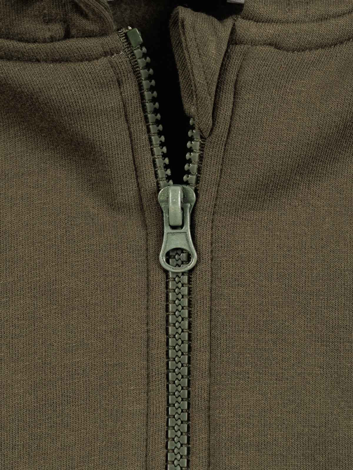 Sweat garçon à capuche kaki (3-12A) Sweat garçon à capuche kaki (3-12A)