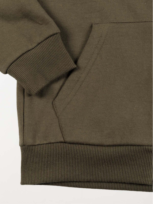 Sweat garçon à capuche kaki (3-12A) Sweat garçon à capuche kaki (3-12A)