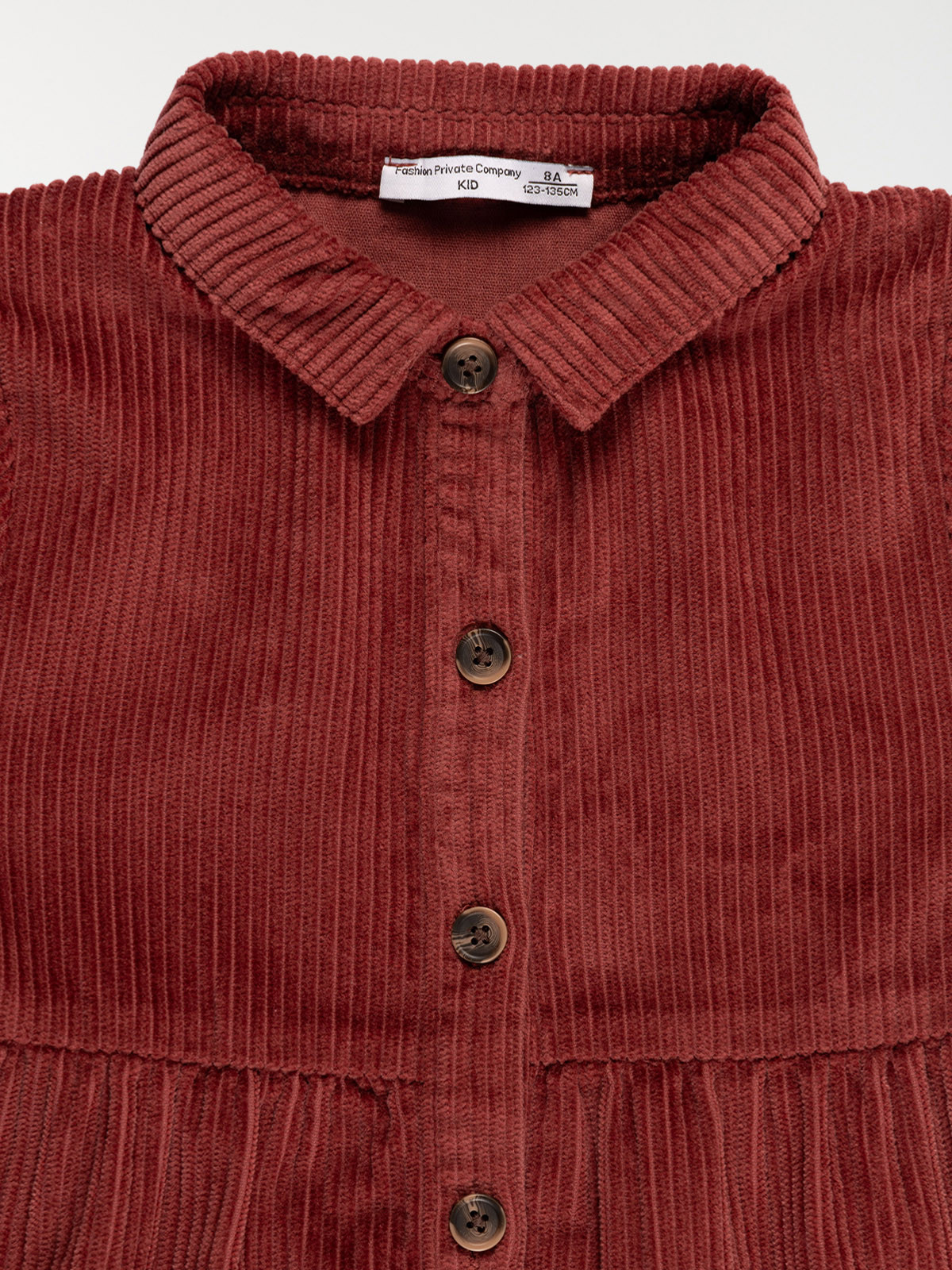 Robe velours rouge ébène fille (3-12A) Robe velours rouge ébène fille (3-12A)