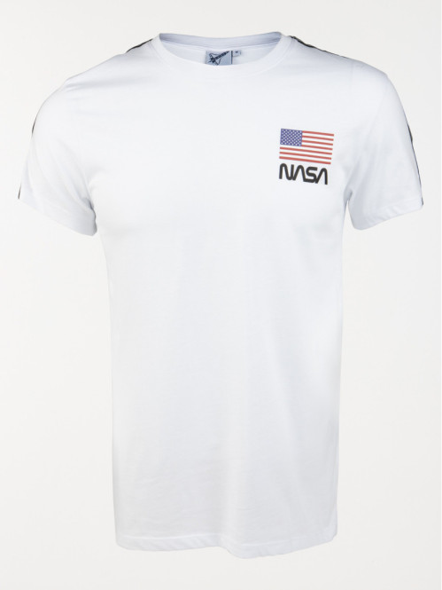 T-shirt blanc NASA homme