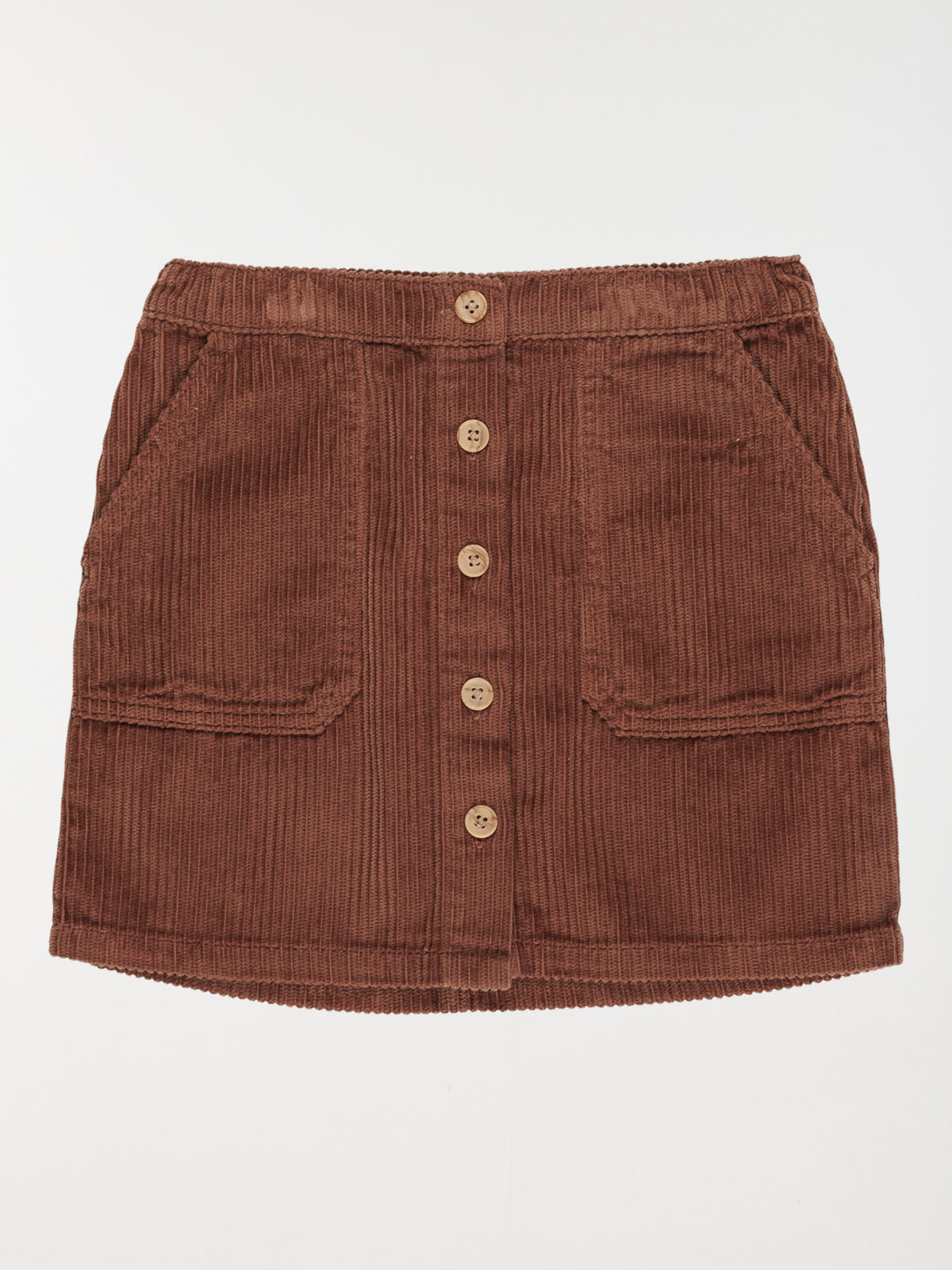 Jupe velours cacao chaud fille (3-12A)