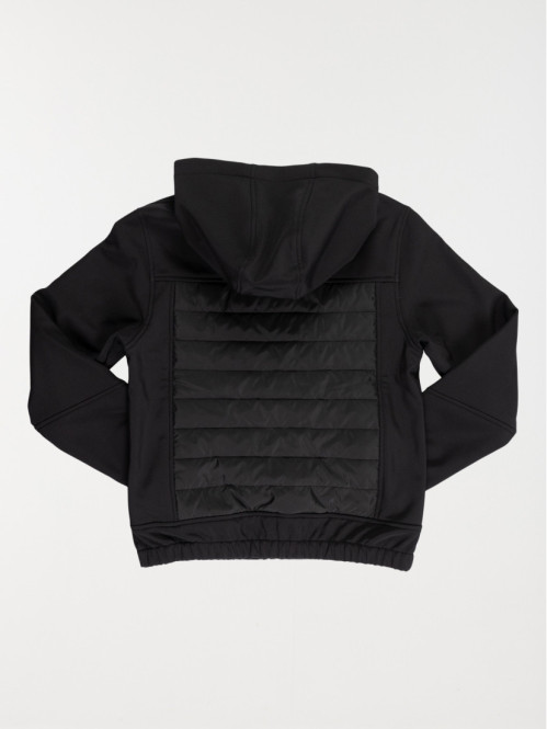 Blouson capuche garçon noir (3-12A)