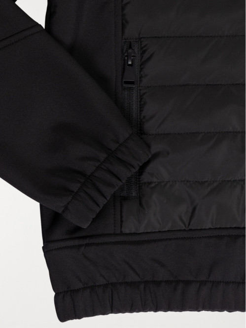 Blouson capuche garçon noir (3-12A)