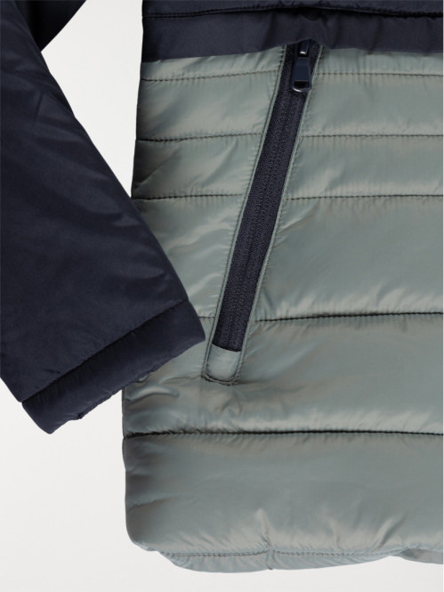 Blouson bicolore capuche garçon (3-12A)