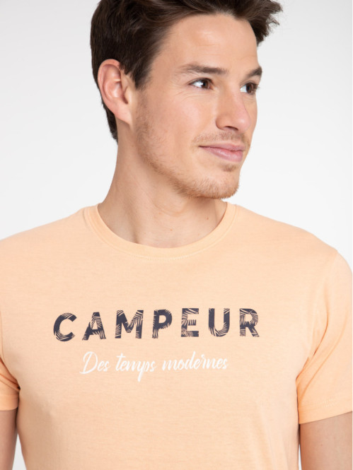 T-shirt coloris mandarine homme T-shirt coloris mandarine homme