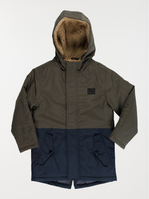 Parka bicolore garçon (3-12A)