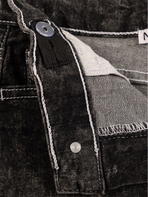 Jean cargo garçon noir (3-12A)