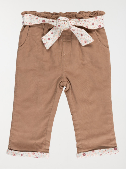 Pantalon velours taupe...