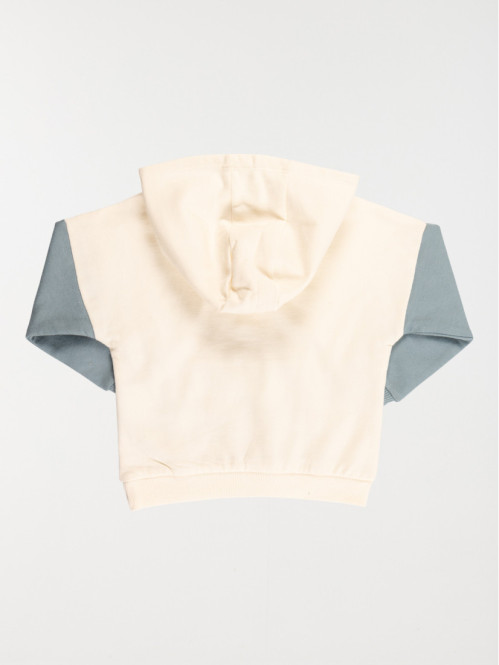 Sweat capuche tricolore...