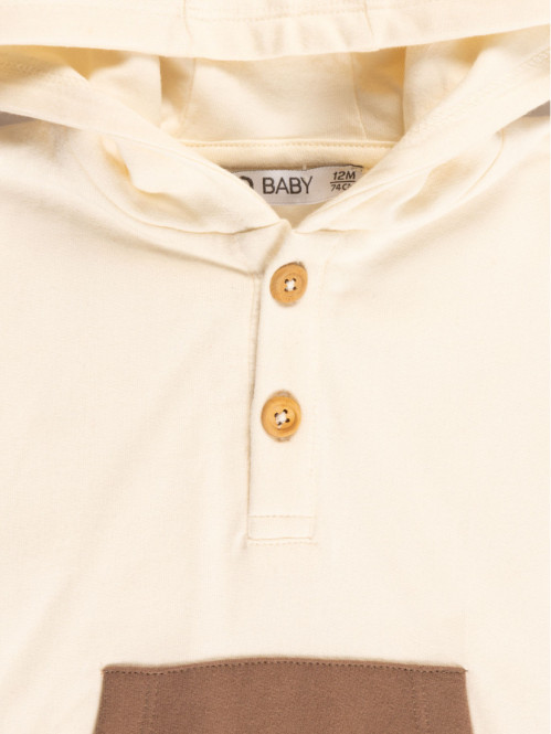 Sweat capuche tricolore...