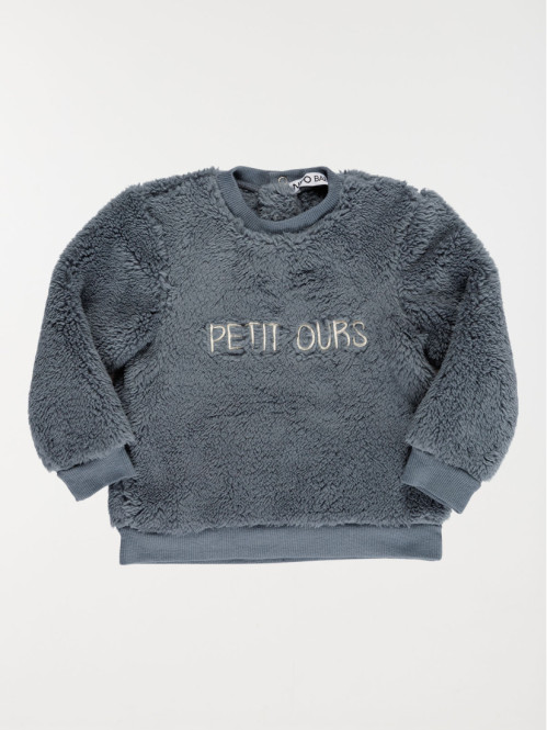 Sweat petit ours garçon (6- 36M)