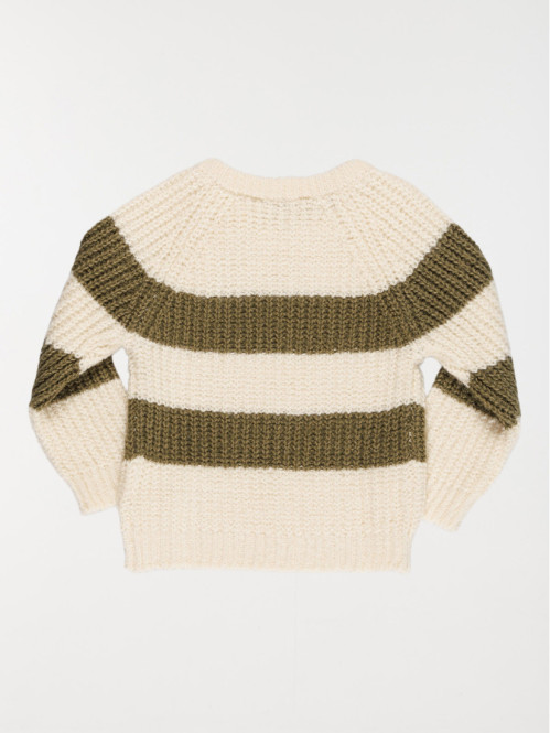 Pull col rond à rayures garçon (3-36M) Pull col rond à rayures garçon (3-36M)
