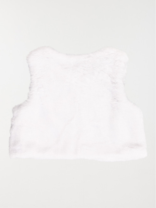 Gilet doux sans manches fille (3-36M) Gilet doux sans manches fille (3-36M)