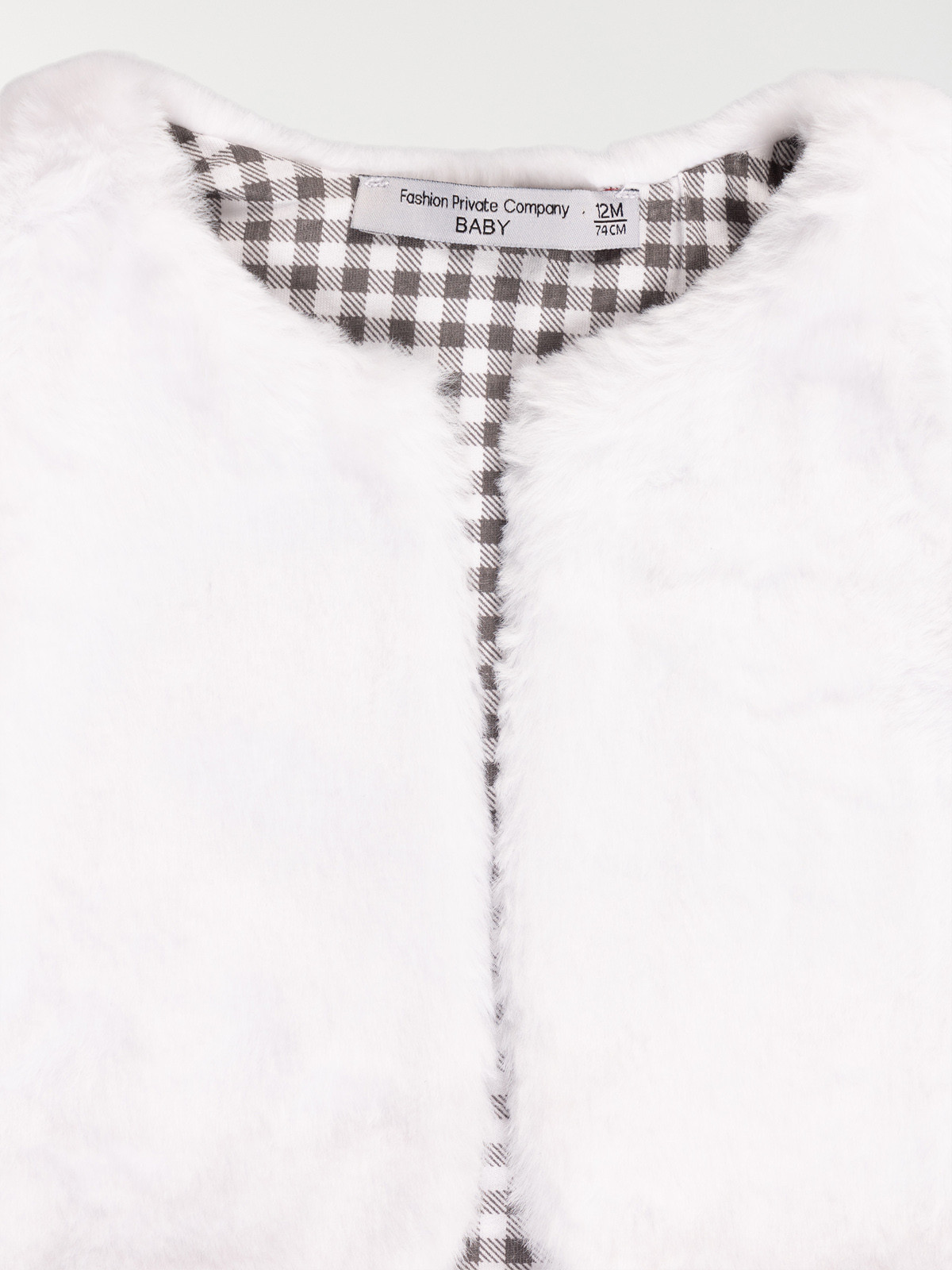 Gilet doux sans manches fille (3-36M) Gilet doux sans manches fille (3-36M)