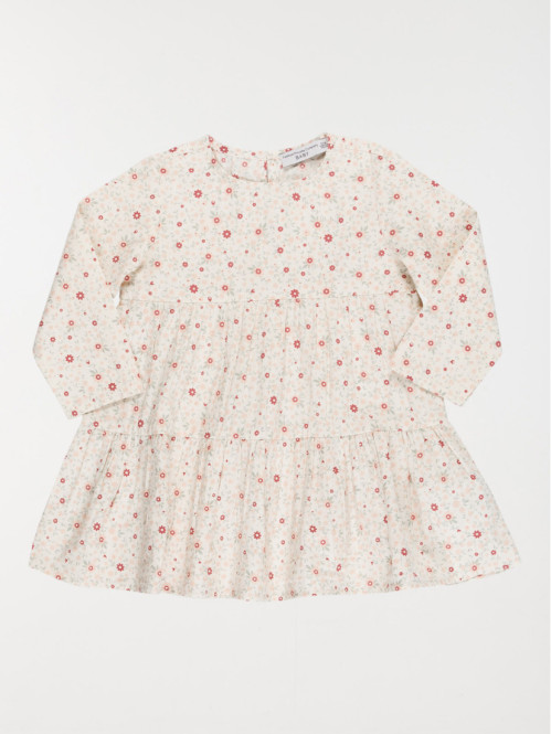 Robe Halabaloo Gris/rose/violet Avec Legging Fille Taille 12 - Occasion En Très Bon état